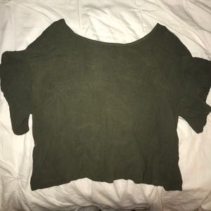 Wide neck blouse with subtle ruffle sleeves